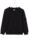 C.P. COMPANY SLEEVE LOGO PLAQUE CREWNECK SWEAT