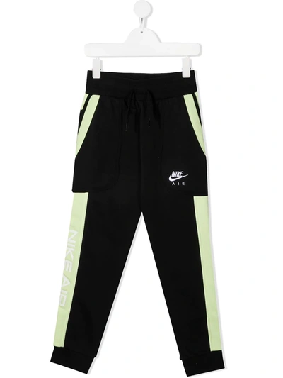 Nike Kids' Side-stripe Track Trousers In Black