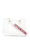 Emporio Armani Women's White Logo-print Bag With Handles In Weiss
