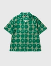 Stussy Hand Drawn Dot Shortsleeved Shirt In Green
