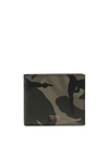 TOM FORD CAMOUFLAGE PRINT LEATHER WALLET