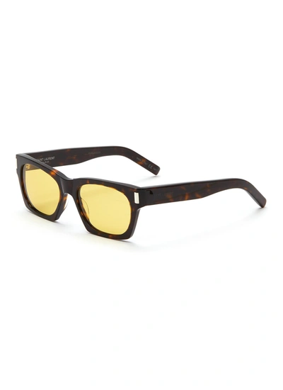 Saint Laurent Sl 402 Havana Sunglasses In Multi-colour