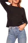 Reformation Cashmere Blend Sweater In Black
