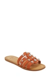 Marc Fisher Ltd Pava Slide Sandal In Mango Leather