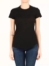 James Perse Sheer Cotton Jersey T-shirt In Black