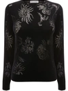 JW ANDERSON FLORAL-PATTERN KNITTED TOP