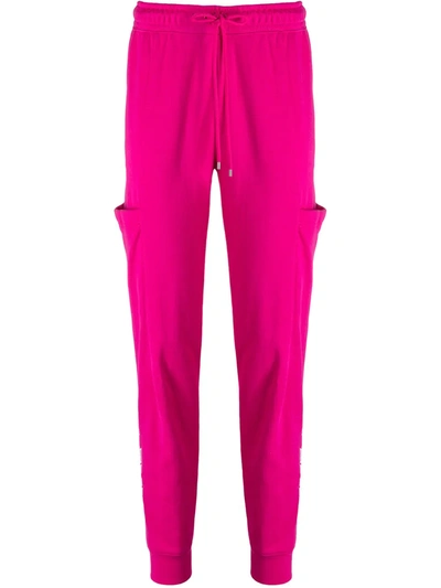 Nike Mid-rise Skinny Track Trousers In Pink