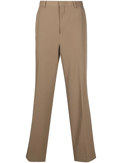 Auralee Straight-leg Tailored Trousers In Brown