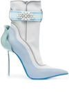 Le Silla Crystal-embellished Ankle Boots In Blue