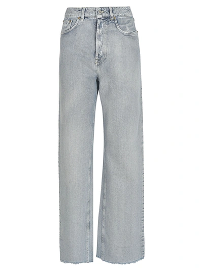 Miu Miu Straight-leg 5 Pockets Jeans In Blue