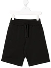 Dolce & Gabbana Logo Plaque Shorts In Black