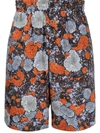 MCQ BY ALEXANDER MCQUEEN ALBION ABSTRACT PRINT TRACK SHORTS