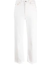 Levi's High-rise Straight-leg Trousers In White