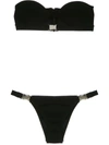 Amir Slama Buckles Bikini Set In Black