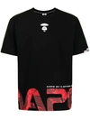 AAPE BY A BATHING APE CAMOUFLAGE LOGO-PRINT COTTON T-SHIRT