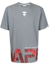 AAPE BY A BATHING APE CAMOUFLAGE LOGO-PRINT COTTON T-SHIRT