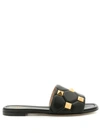 VALENTINO GARAVANI ROMAN STUD FLAT SANDALS