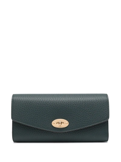 Mulberry Darley Continental Wallet In Green