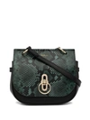 Mulberry Bayswater Pebbled Leather Satchel In Green