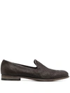 FRATELLI ROSSETTI WOVEN-DETAIL LOAFERS