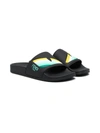 FENDI TEEN EYE SLIDE SANDALS