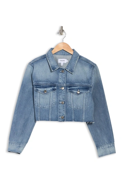 Frame Ultra Crop Denim Jacket In Odette