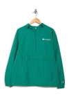 Champion Solid Packable Hooded Jacket In Off The Grid Green