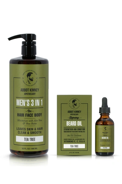Abbot Kinney Apothecary The Ultimate Men's Grooming Set In Energizing Tea Tree Fragrance