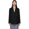 Acne Studios Black Wool Double-breasted Suit Blazer In Double-breasted Suit Jacket