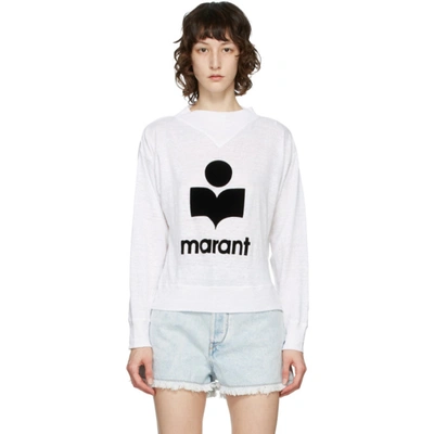 Isabel Marant Étoile White Mock Neck Kilsen Sweatshirt