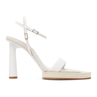 Jacquemus White 'les Sandales Novio' Heeled Sandals