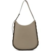 CHLOÉ TAUPE LARGE DARRYL TOTE