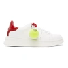 MARC JACOBS WHITE & RED 'THE TENNIS' SNEAKERS