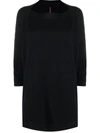 Daniela Gregis Navy Boat Neck Knit Jumper In Blue