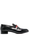 VIVIENNE WESTWOOD ORB-DETAIL LEATHER LOAFERS
