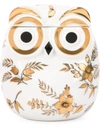 Fornasetti Jar Civetta Fiorata Floral Owl In White