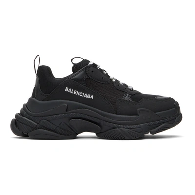 Balenciaga Triple S Low-top Trainers In Black