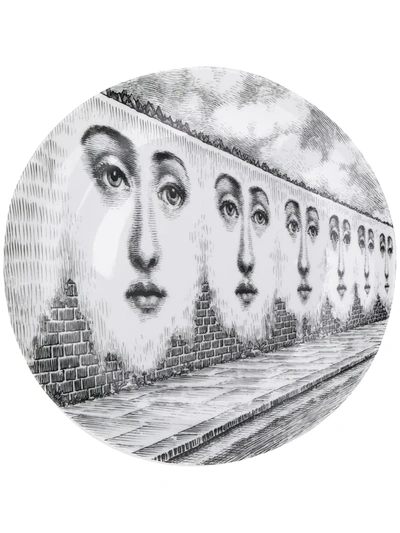 Fornasetti Portrait Plate In White