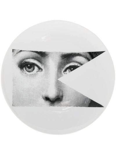 Fornasetti Eye Plate In White