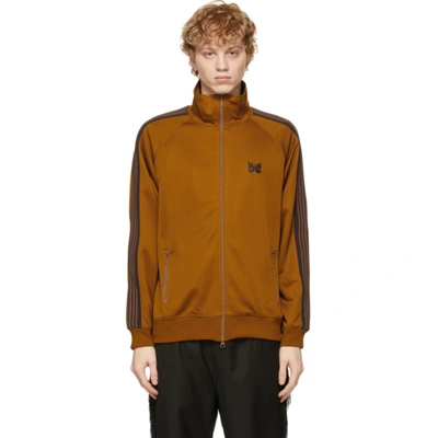 Needles Yellow Poly Smooth Track Jacket In Mustard