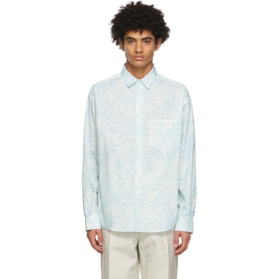 Jacquemus White & Blue 'la Chemise Simon' Shirt