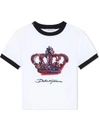 DOLCE & GABBANA DG CROWN PRINT T-SHIRT