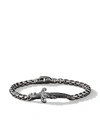 DAVID YURMAN STERLING SILVER WAVES DAGGER DIAMOND BRACELET