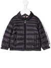 MONCLER LOGO-SLEEVE FEATHER-DOWN PADDED JACKET