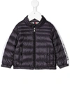 Moncler Logo-sleeve Feather-down Padded Jacket In 蓝色