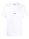 Msgm Logo Print T-shirt In White