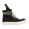 RICK OWENS GEOBASKET SNEAKERS,OWEMN925BCK