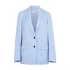 Dries Van Noten Casual Loose-fit Lightly Padded Blazer In Light Blue