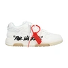 Off-white Out Of Office Low-top Leather Sneakers In White Black