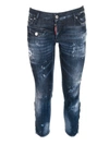 DSQUARED2 JENNIFER CROPPED JEANS IN BLUE